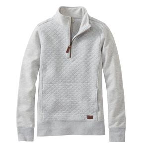 L.L. Bean Quilted Quarter-Zip Pullover